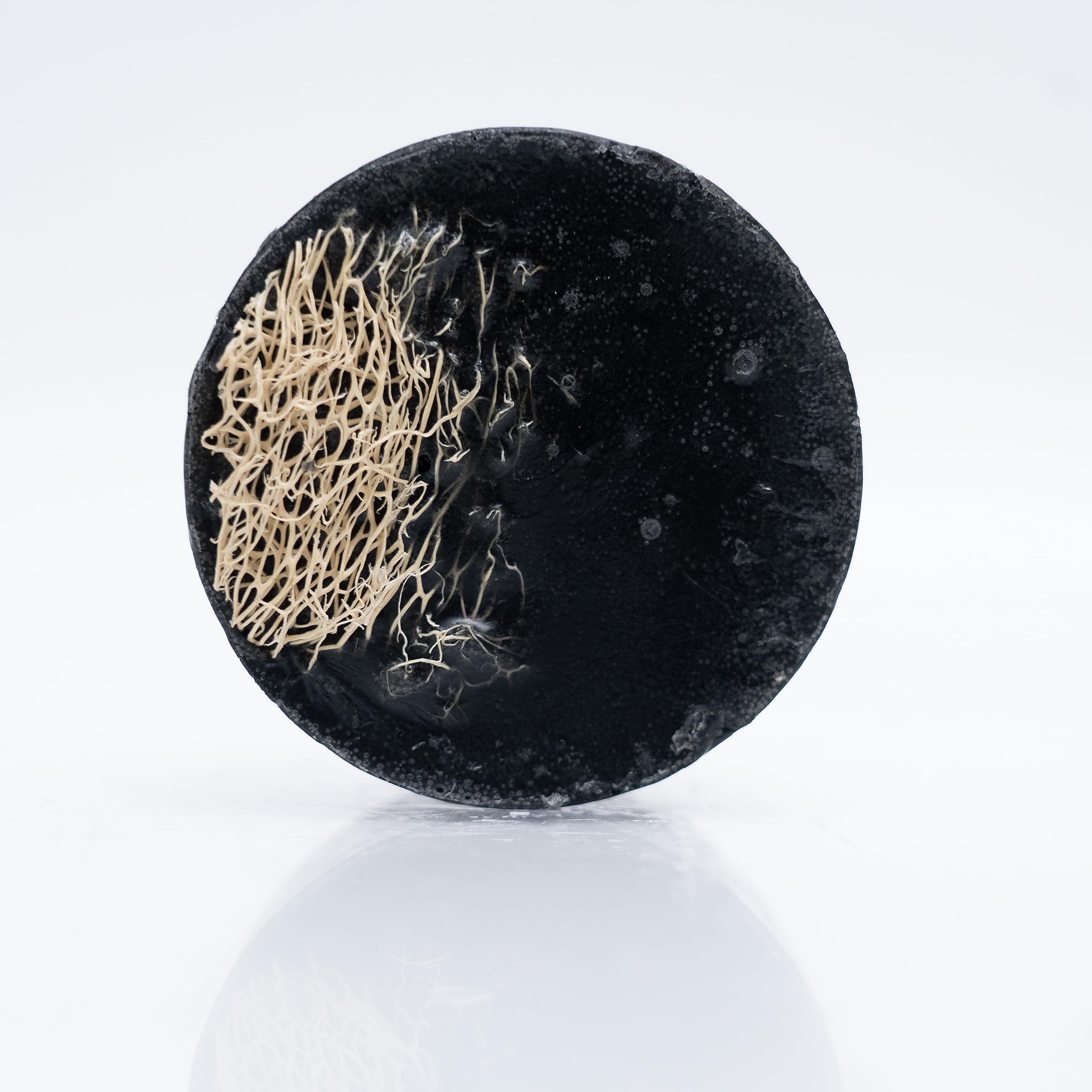Activated Charcoal & Natural Loofah Soap Bar - SLS Free, Paraben Free, Vegan, Cruelty-Free, Handcrafted in India - 100g | Deep Cleansing & Exfoliating for Acne-Prone Skin, Perfect for Gifting & Customized Presents