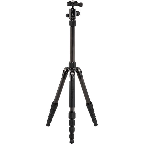 Benro Tripster Travel Tripod - Carbon Fiber Compact Tripod for DSLR Cameras | Lightweight & Portable for Travel, Hiking & Outdoor Photography (0 Series, Black)