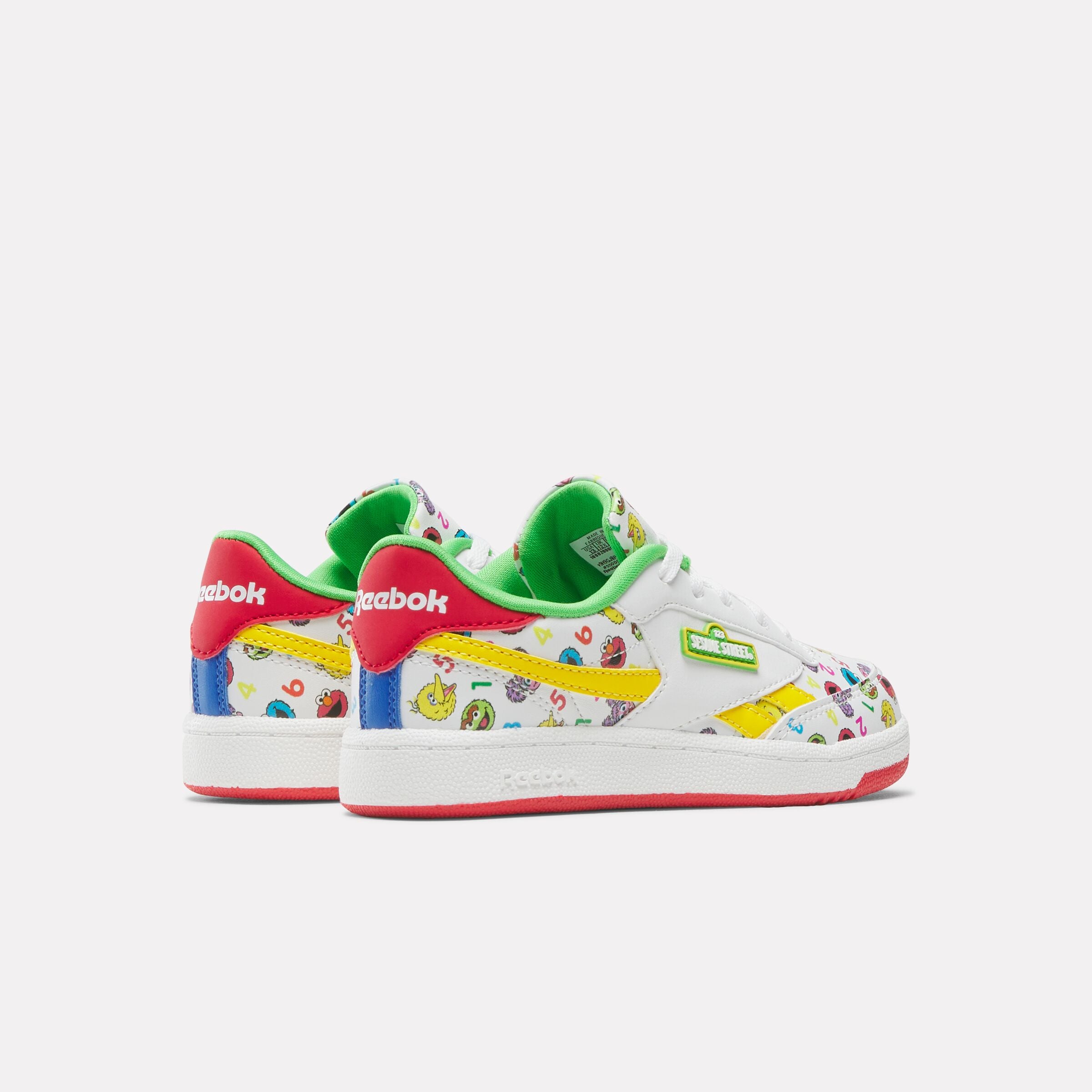 Reebok x Sesame Street Club C Revenge Sneakers for Toddlers & Little Kids - Comfortable Casual Shoes for Playtime & Everyday Wear