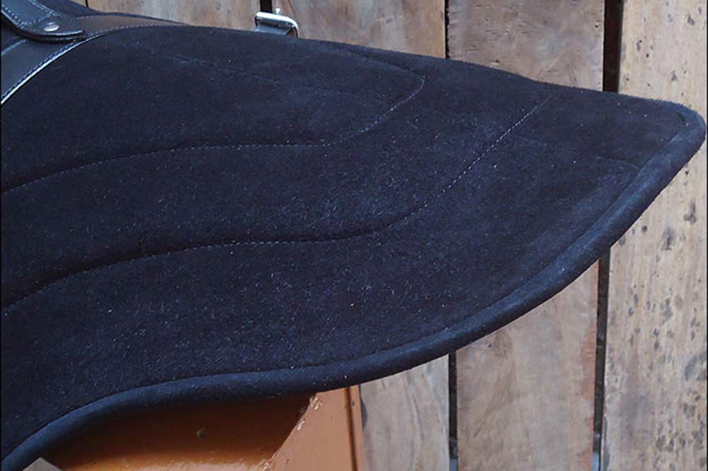 HILASON Natural Horsemanship Leather Bareback Western Treeless Saddle Pad for Horses - Comfortable & Durable Western Riding Pad for Trail Riding, Training & Show - Bareback Pad for English & Western Riding