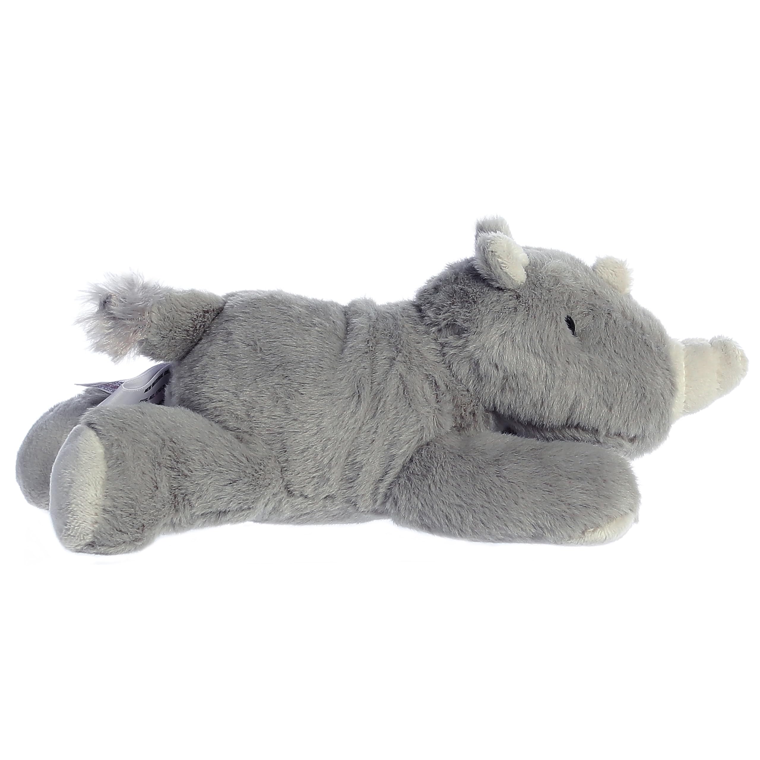 Aurora® Mini Flopsie™ Gray Rhino Stuffed Animal - 8