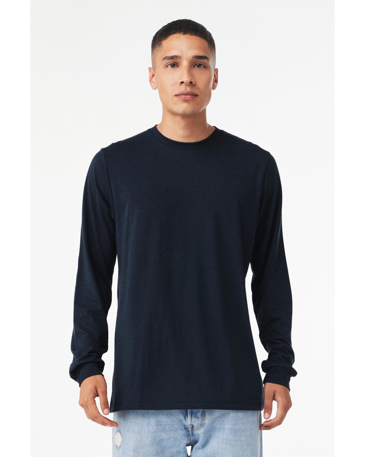 Bella + Canvas 3513 Unisex Triblend Long Sleeve T-Shirt | Soft Comfortable Crewneck Tee for Men & Women | Perfect for Casual Wear, Layering & Everyday Outfits