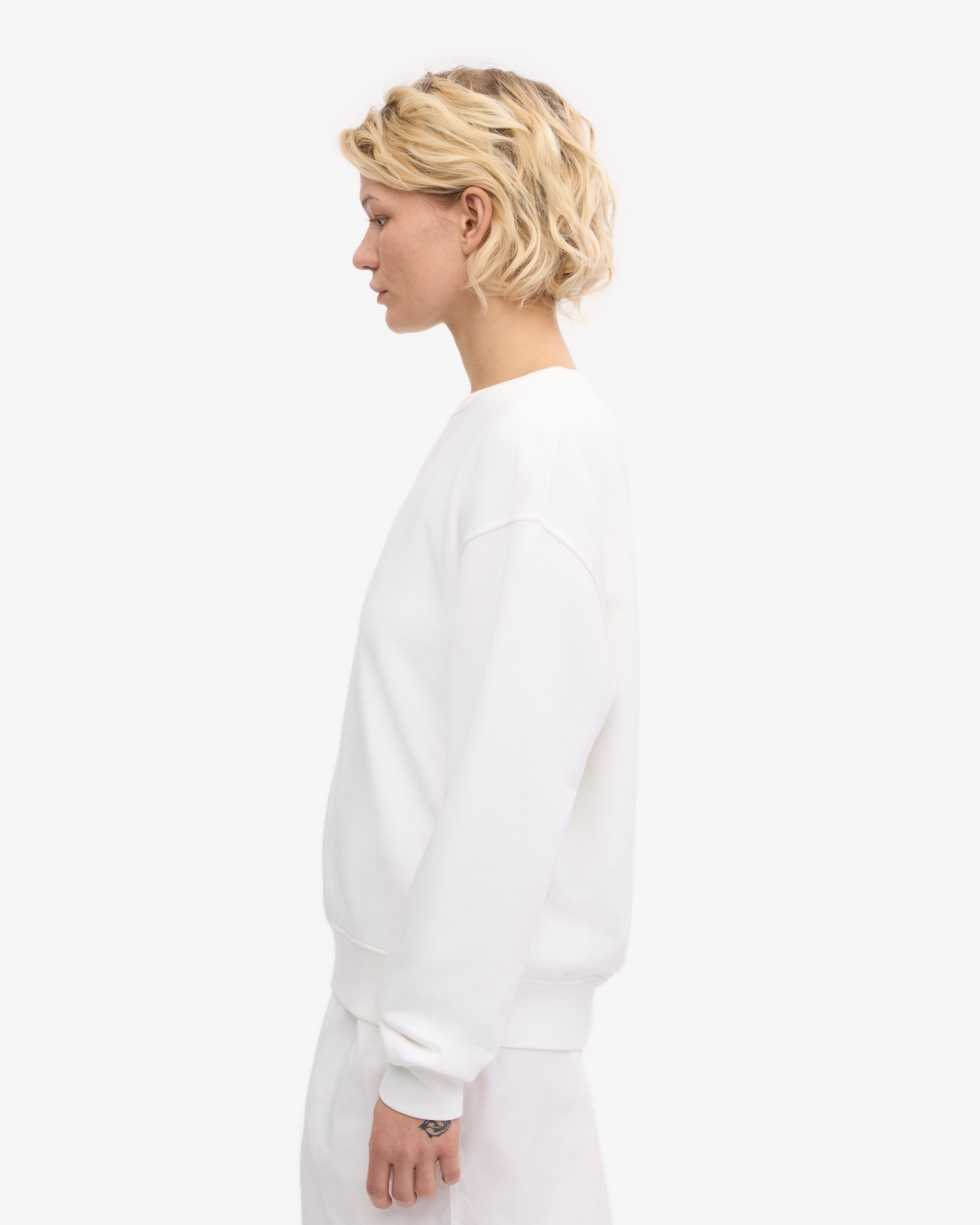 Women's Classic Organic Cotton Crew Neck T-Shirt in Optical White | Soft & Breathable Everyday Essential for Casual Wear & Layering