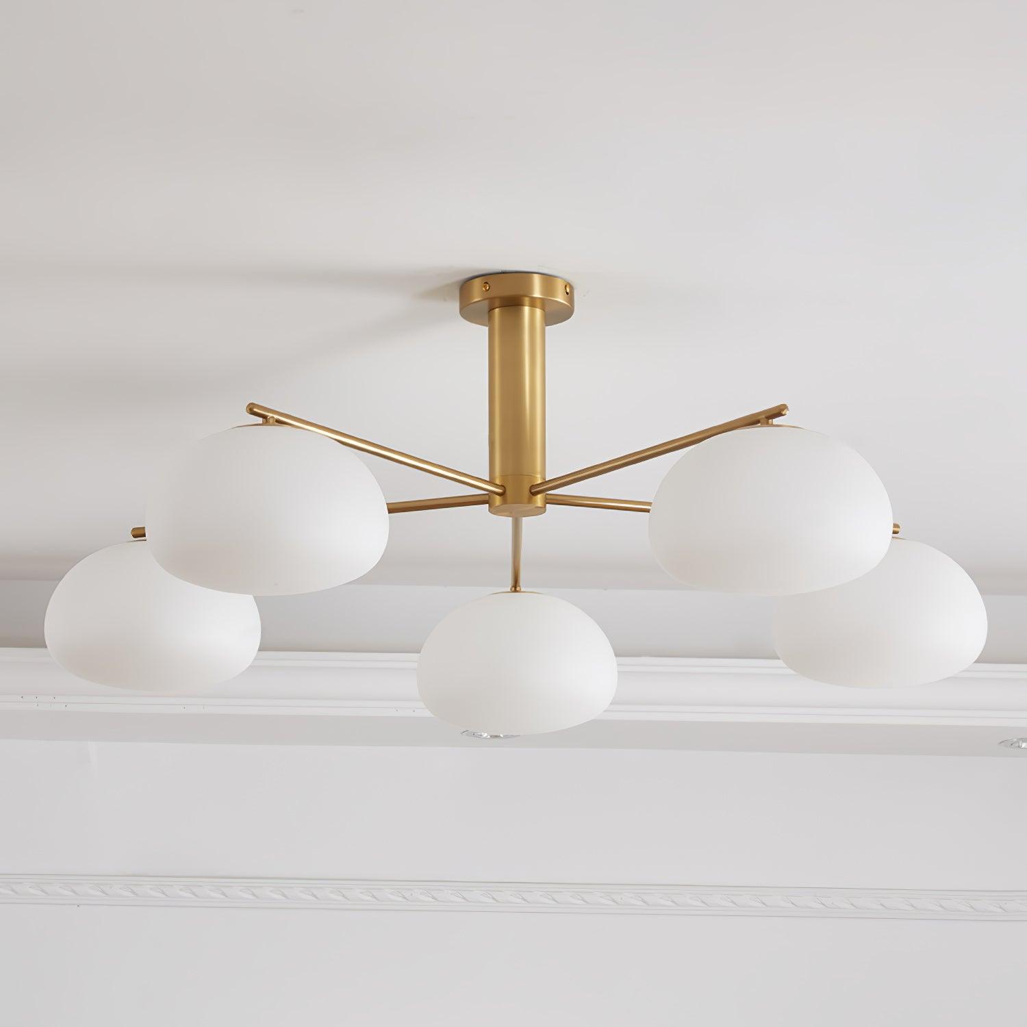 Briette Crystal Chandelier - Elegant Modern Ceiling Light Fixture for Dining Room, Bedroom & Living Room Decor