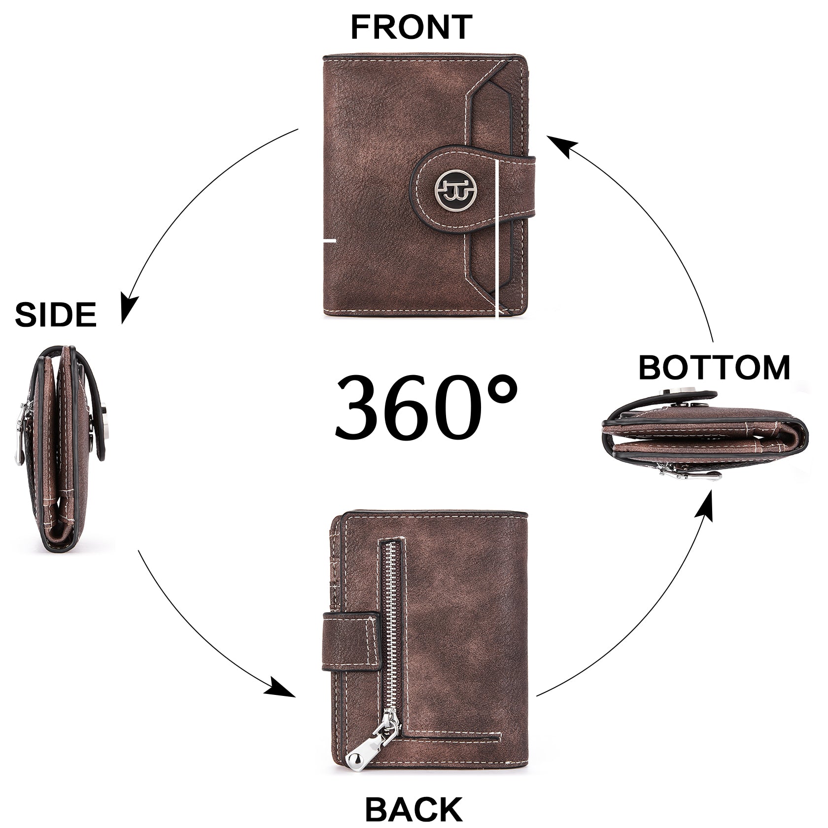 Handcrafted Genuine Leather Wallet for Men & Women - Premium Hand Tooled Bifold Wallet - Perfect for Everyday Use, Travel & Gifts