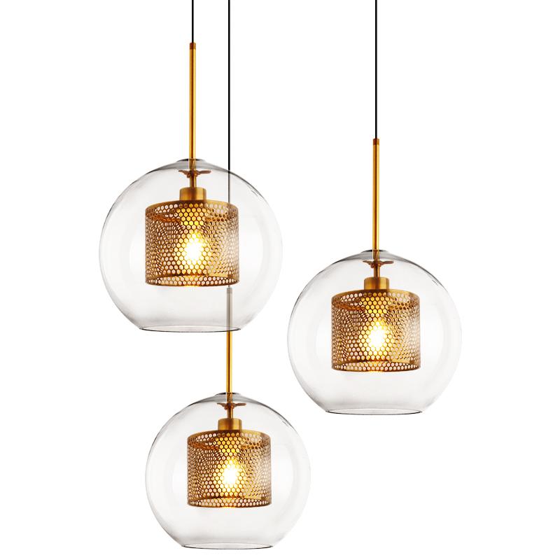 Chiswick Glass Pendant Light - Modern Hanging Ceiling Lamp for Kitchen Island, Dining Room & Bedroom Lighting
