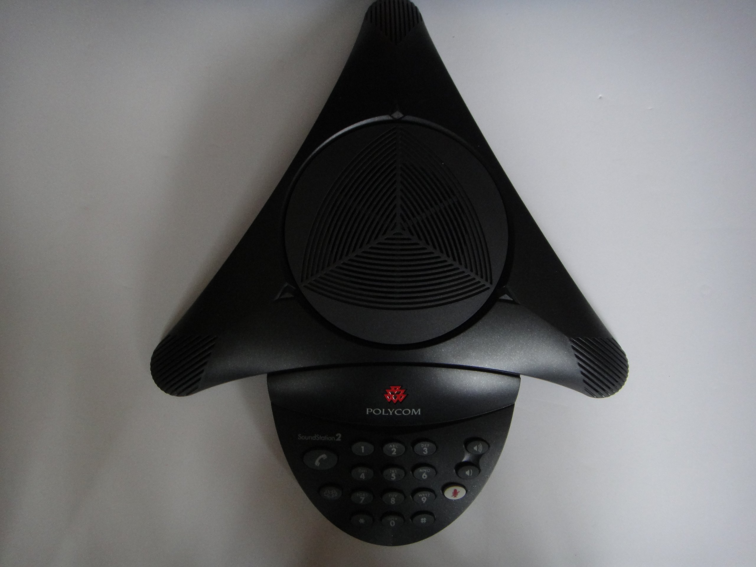 Polycom SoundStation2 2201-16200-601 Expandable Conference Phone - Premium Audio Quality for Business Meetings & Office Communications