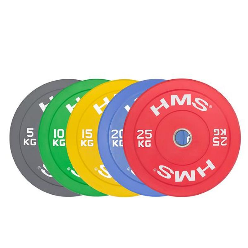 Olympic Bumper Plate 25kg (55lbs) - High-Quality Rubber Weight Plate for CrossFit, Powerlifting & Home Gym Workouts - Perfect for Strength Training & Fitness Enthusiasts