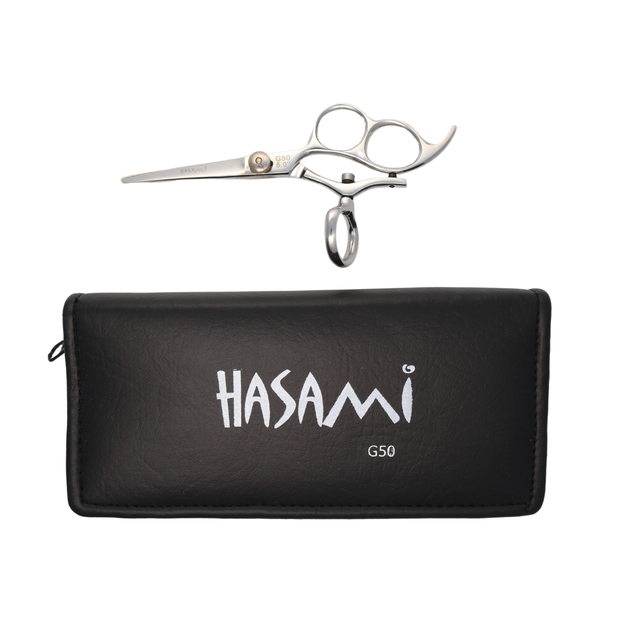 Premium 5 Inch Hand-Forged Hair Cutting Scissors - Professional G50 Barber Shears for Styling, Trimming & Precision Haircuts - Salon & Home Use