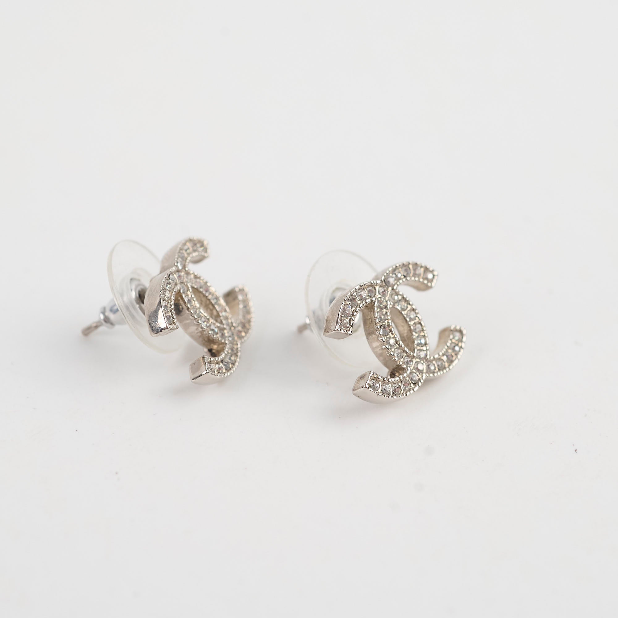 Chanel CC Crystal Earrings - Luxury Costume Jewelry for Women | Perfect for Parties, Weddings & Special Occasions