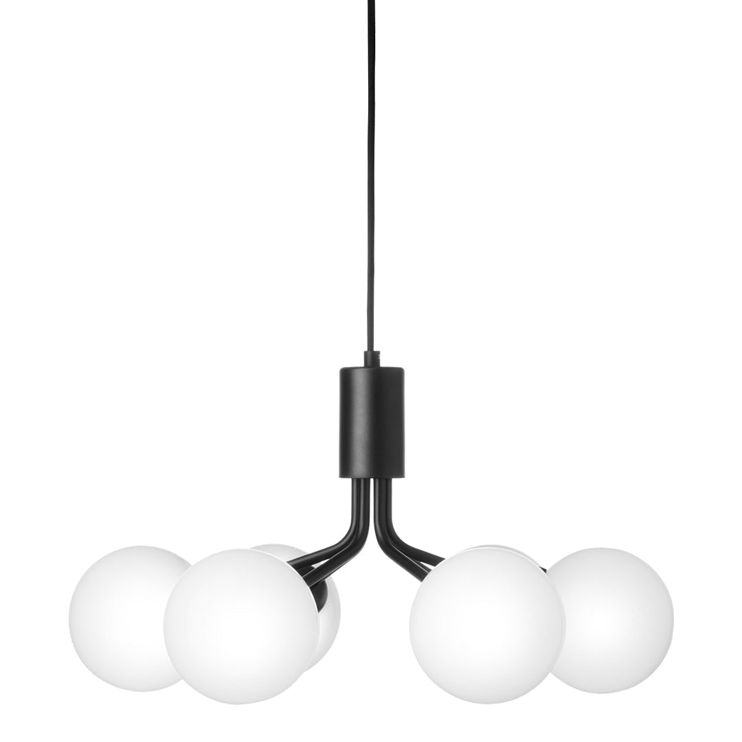 Apiales 6-Light Crystal Chandelier - Elegant Modern Ceiling Lighting Fixture for Dining Room, Bedroom, or Living Room Decor