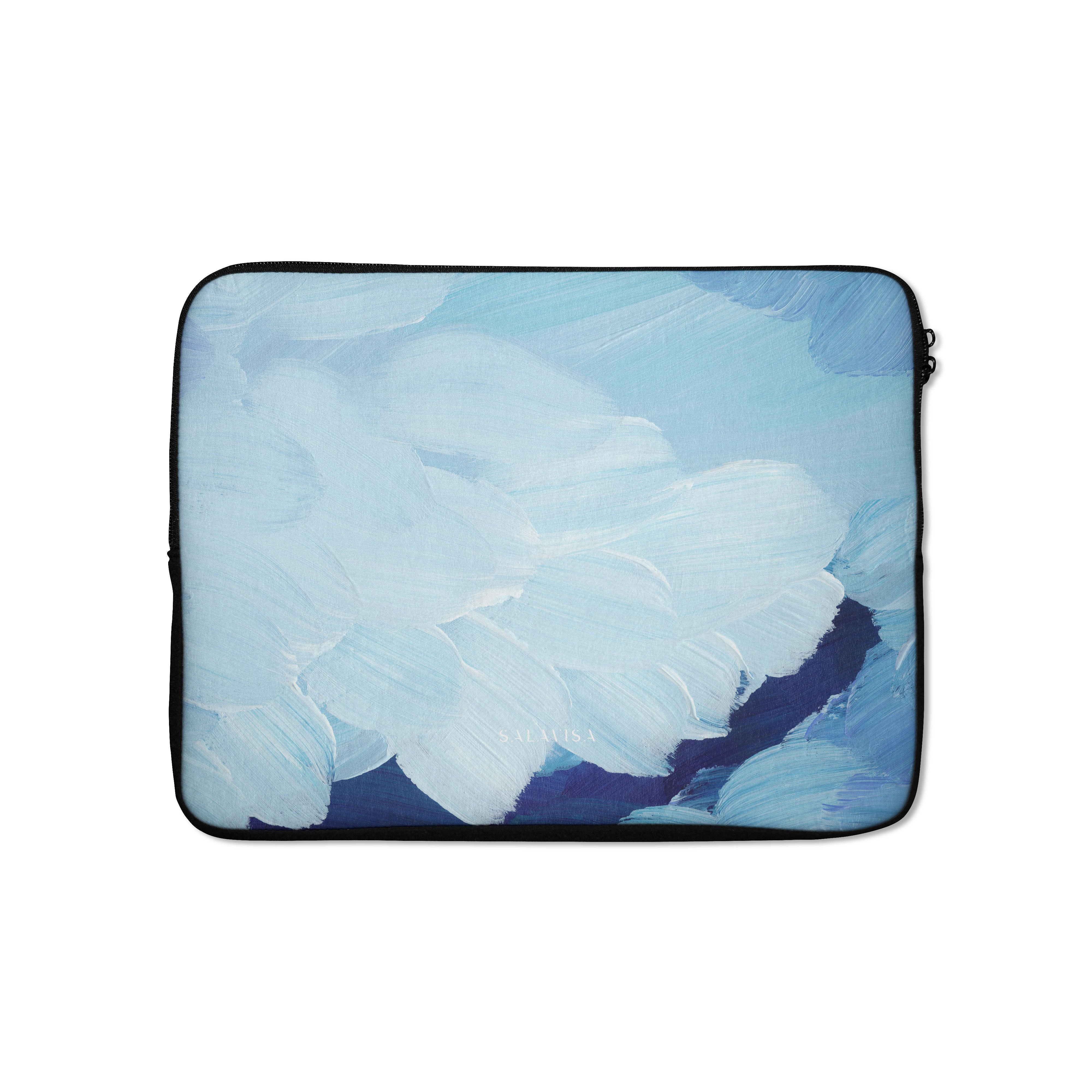 Premium Ocean Blue Laptop Sleeve - Waterproof & Shockproof Protective Case for 13-15 Inch MacBook, Dell, HP - Perfect for Travel, Office & School Use