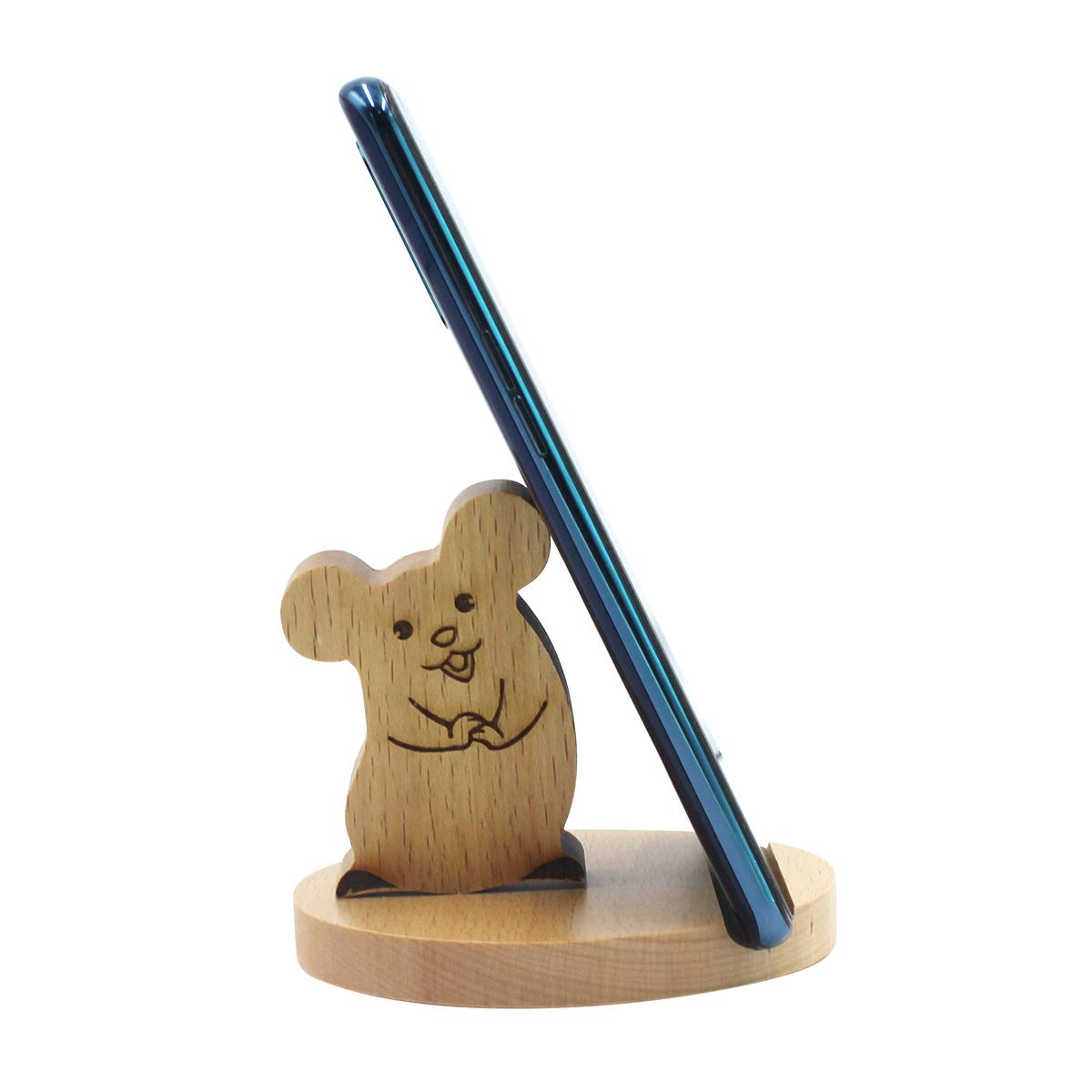 Adorable Mouse Phone Stand - Cute Animal Cell Phone Holder for Desk, Smartphone Stand for iPhone & Android - Perfect for Office, Home, or Dorm Decor