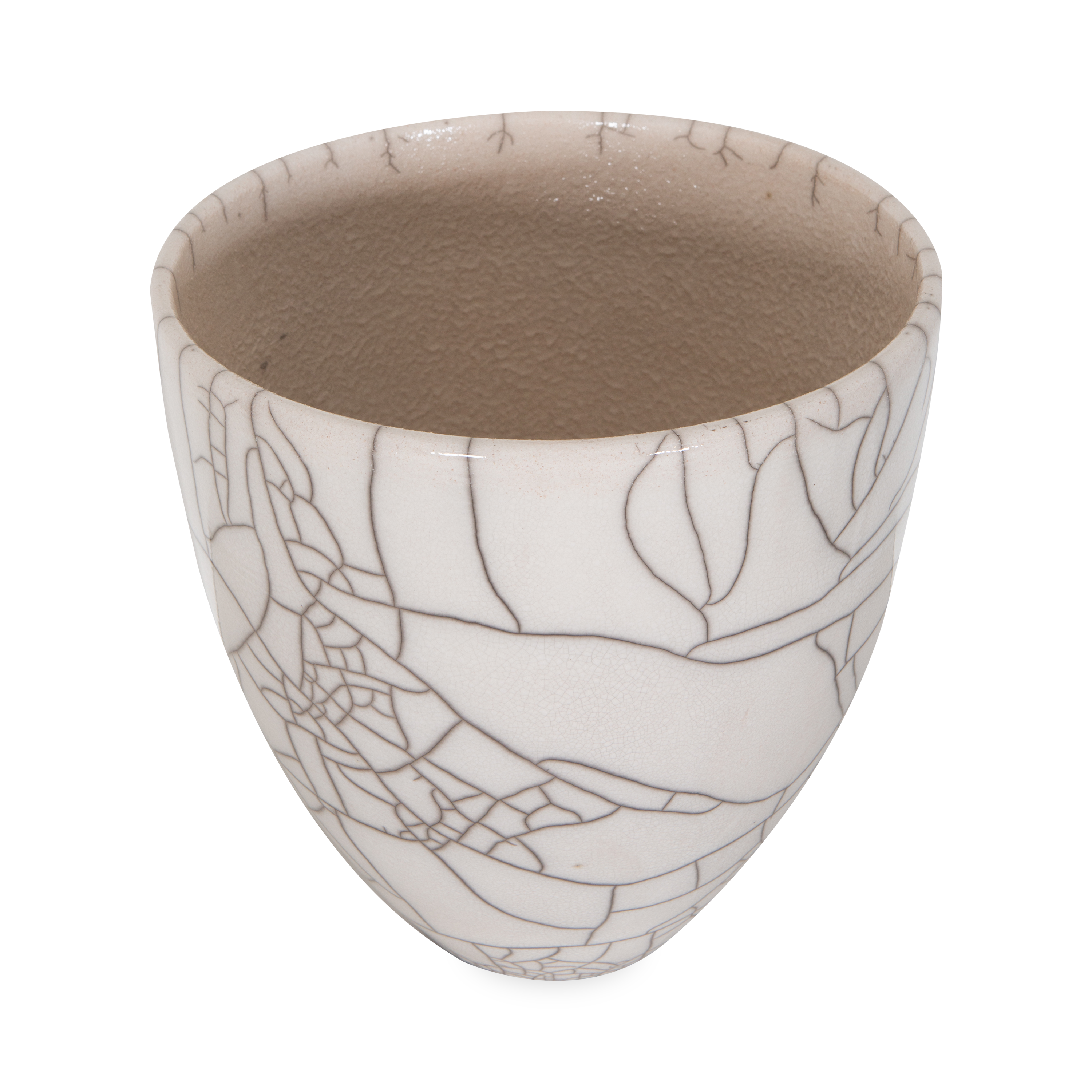 Raku Planter Pot - Handcrafted Ceramic Flower Pot for Indoor & Outdoor Plants - Perfect for Home Decor, Garden, and Office Use