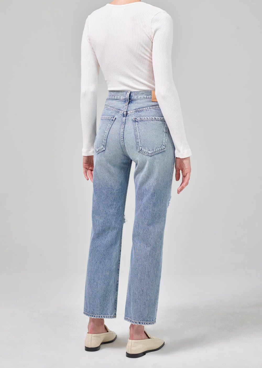 Emery Crop Relaxed Straight Jeans - High Waist Comfort Fit for Women | Perfect for Casual Outings & Summer Heatwave