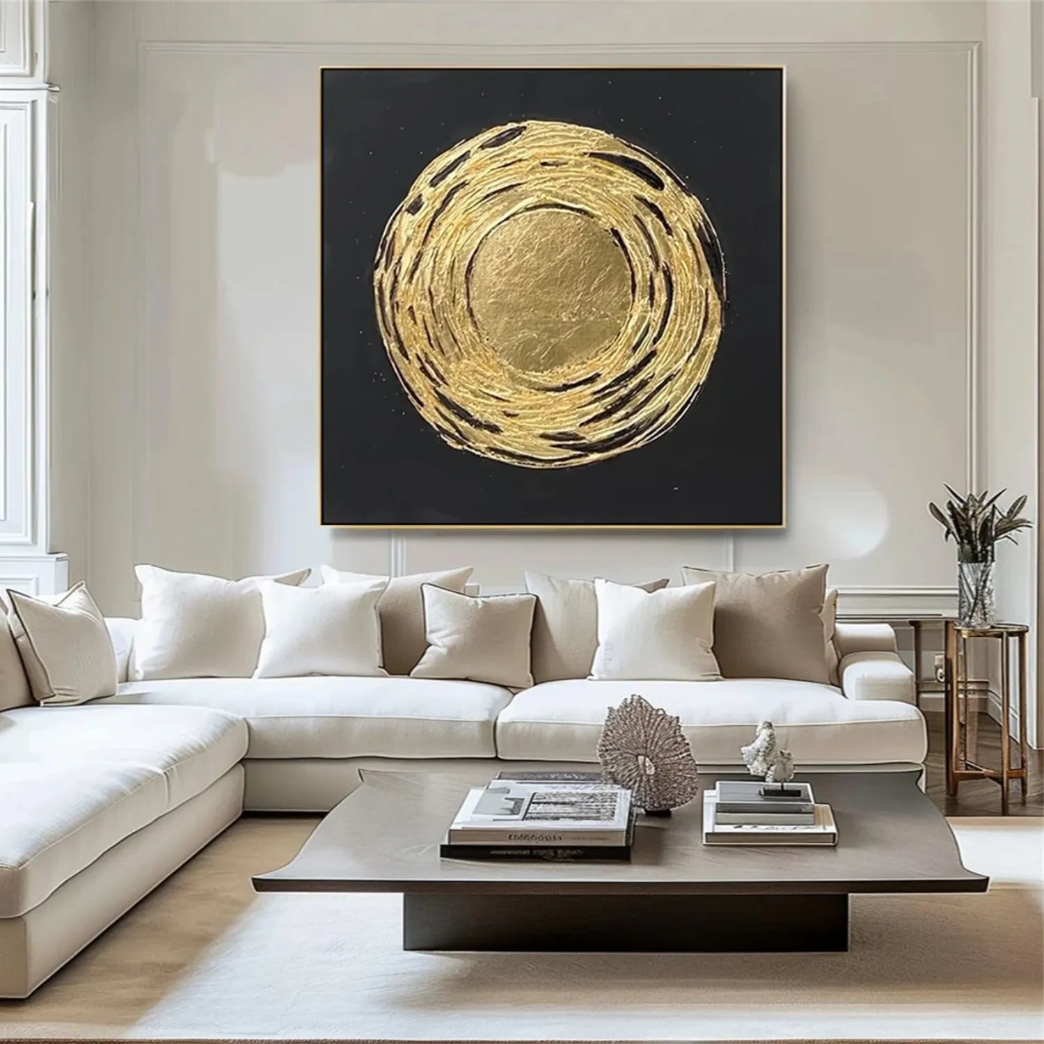 Abstract Painting #AB 252 - Modern Wall Art for Living Room, Bedroom & Office Decor | Large Canvas Artwork for Home & Commercial Spaces