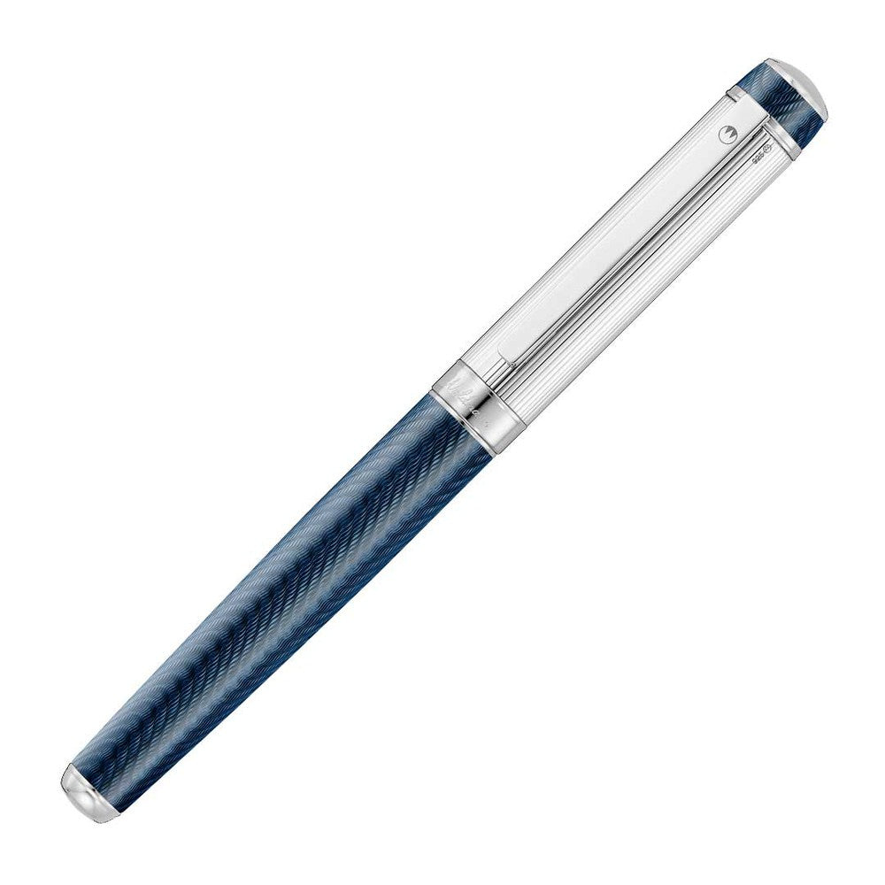 Waldmann Fountain Pen - Premium Blue Ocean Wave Design for Elegant Writing, Perfect for Business Signatures, Journaling & Gift Giving