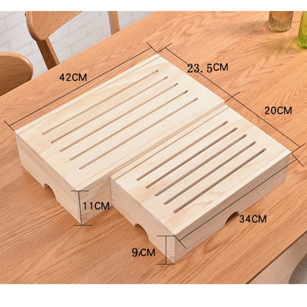 Wooden Wireless Router Storage Box - Wall Mounted WiFi Router Organizer with Shelf for Living Room, Office & Home Network Setup | Durable & Stylish Cable Management Solution
