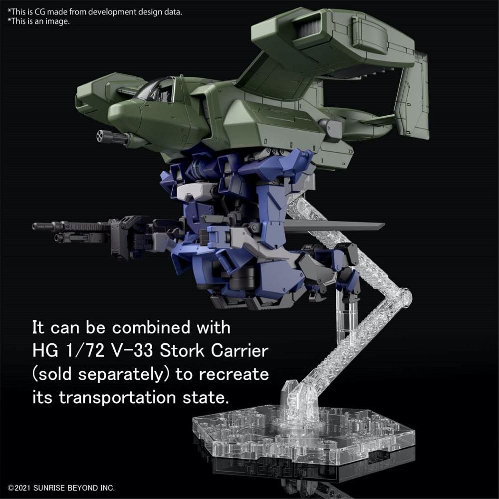 Bandai HG 1/72 Kyoukai Senki #08 Brady Hound (Brad Exclusive) Plastic Model Kit - Anime Mecha Action Figure for Collectors & Hobbyists - Perfect for Display, Custom Painting & Gundam Battles