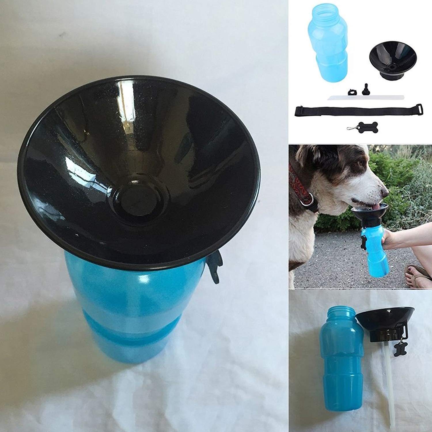 GLIVE BPA-Free Portable Dog Water Bottle - Leak-Proof Travel Water Feeder & Drinking Cup for Pets | Perfect for Hiking, Walking, and Outdoor Adventures