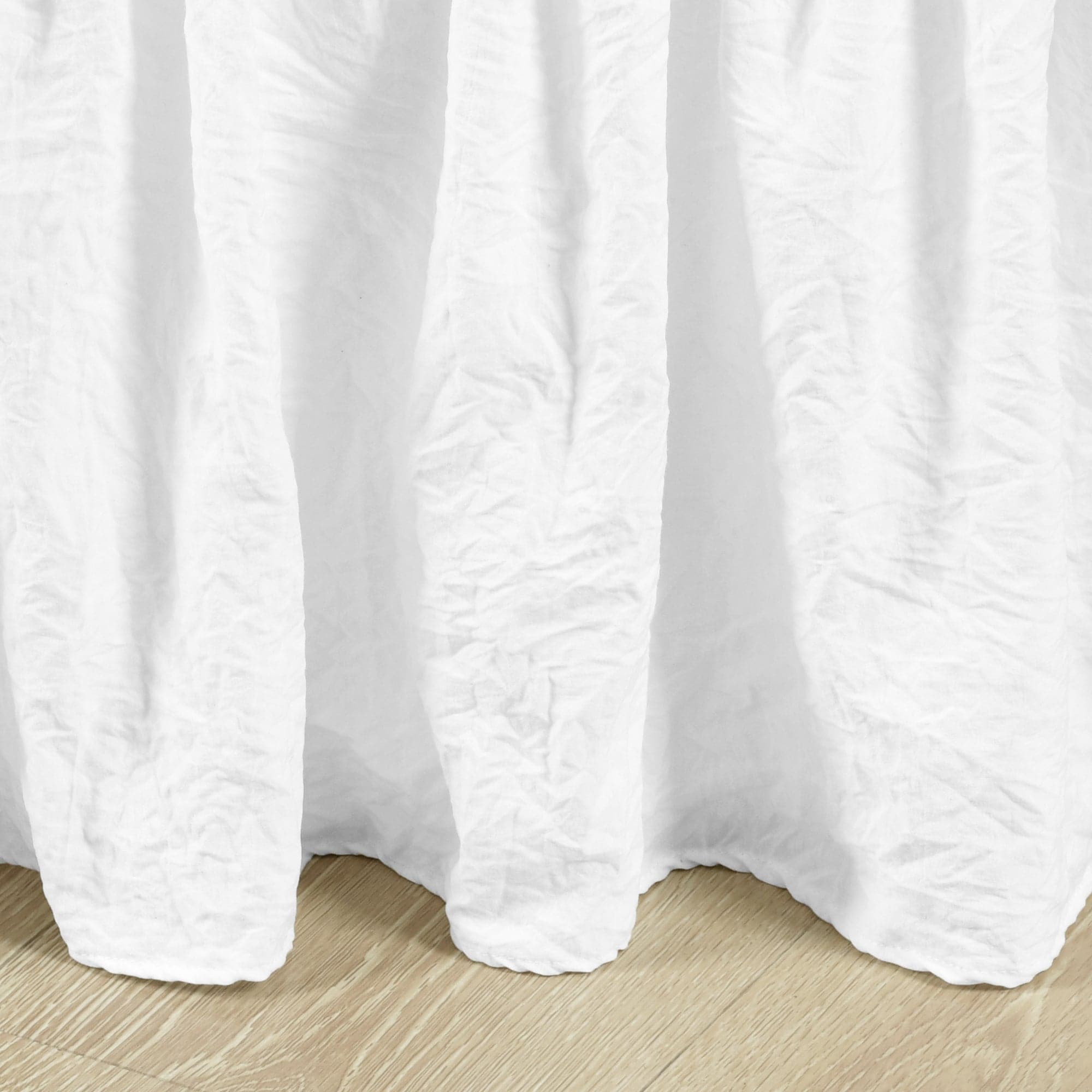 Elegant Ruched Ruffle Elastic Wrap Around Bed Skirt - Perfect for Queen & King Size Beds - Adds Luxury to Any Bedroom Decor
