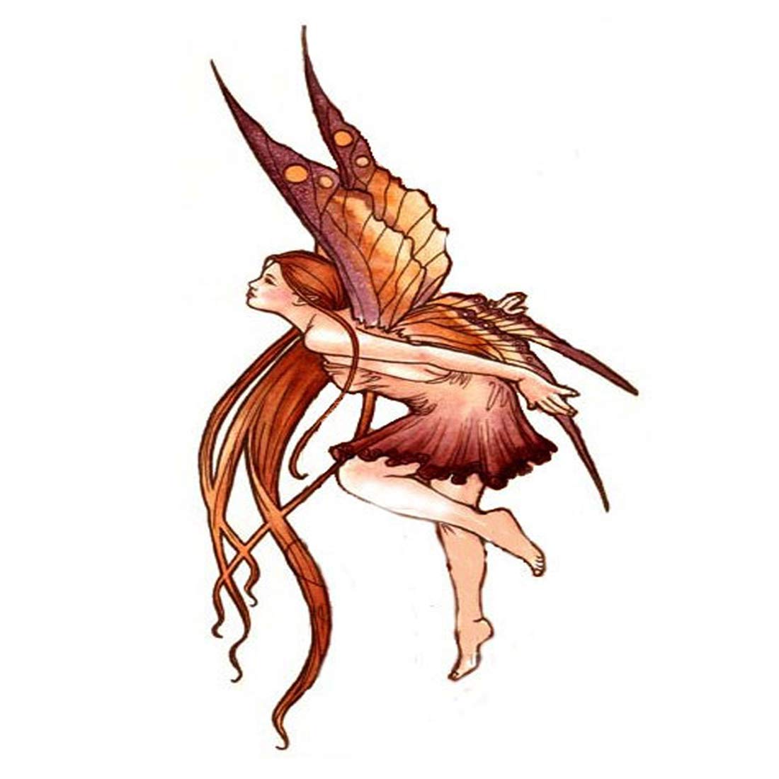Beautiful Angle Tattoo for Women - Temporary Body Art Stickers for Girls - Perfect for Parties, Festivals, and Summer Beach Looks