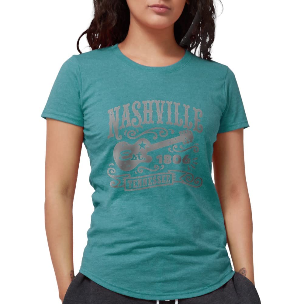 Nashville Tennessee Women's Deluxe Tri-Blend T-Shirt | Soft Vintage Style Tee for Casual Wear & Travel