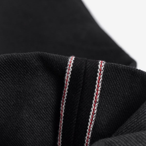 Iron Heart IH 777S 142bb 14oz Selvedge Denim Slim Tapered Cut Jeans - Black/Black | Premium Raw Denim for Men | Perfect for Casual Wear, Motorcycle Riding & Urban Fashion