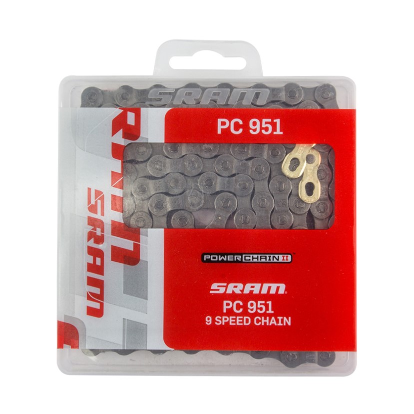 SRAM PC 951 9-Speed Bicycle Chain - Durable & Smooth-Shifting Bike Chain for Road & Mountain Bikes | Perfect for Cycling, Commuting & Off-Road Adventures