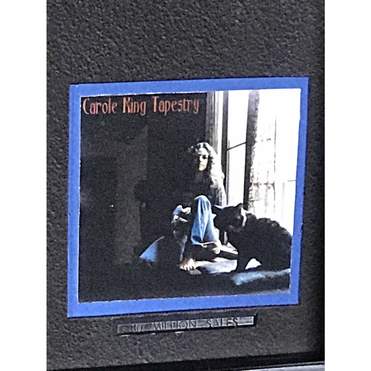 Carole King Tapestry Album - RIAA Certified 10x Platinum Record Award - Perfect for Music Collectors & Grammy Display