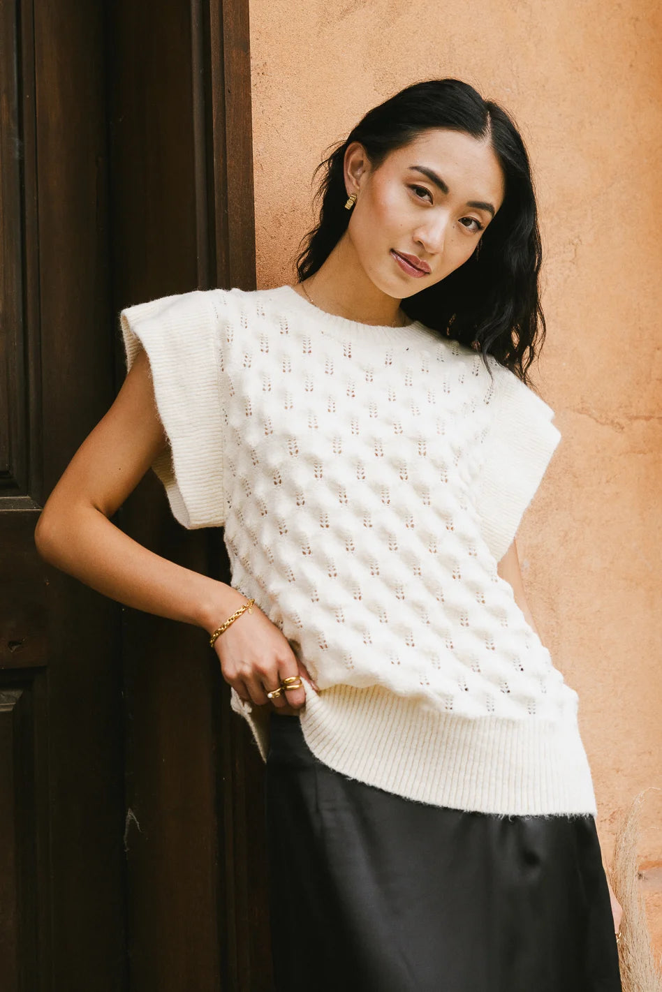 Stylish Molly Textured Sweater for Women | Cozy Knit Pullover | Perfect for Fall & Winter Outfits | Office Wear & Casual Chic | FINAL SALE