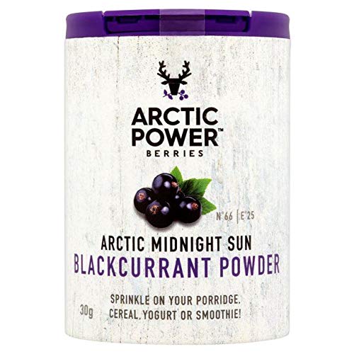 Arctic Power Berries Blackcurrant Powder 30g - Premium Antioxidant Superfood for Smoothies, Baking & Wellness Boost | Organic & Nutrient-Rich