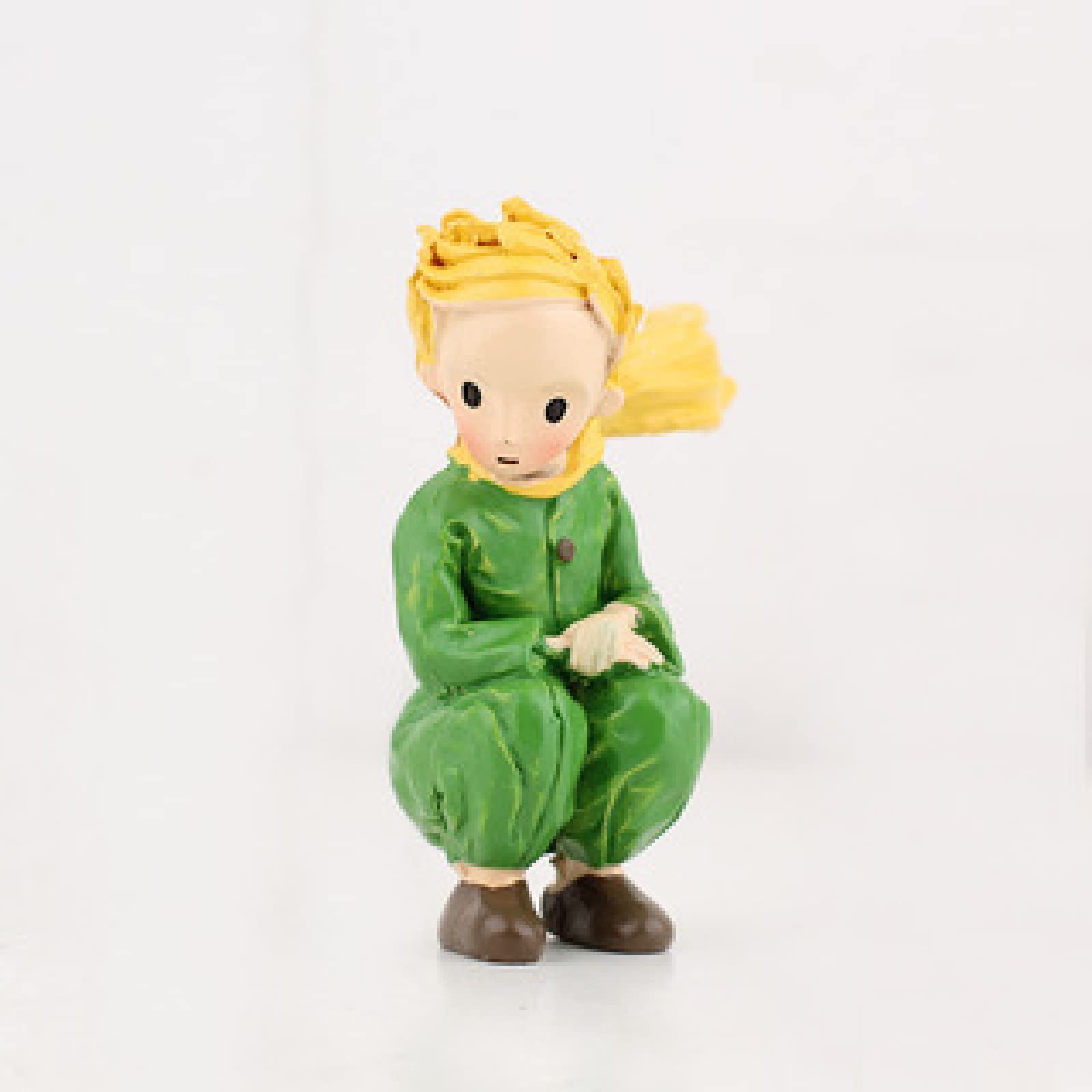 Little Prince Resin Sculpture Desk Decor - Creative Storage Organizer for Home, Office & Living Room | Perfect Gift, Cake Topper & Small Ornament for Desktop Decorations