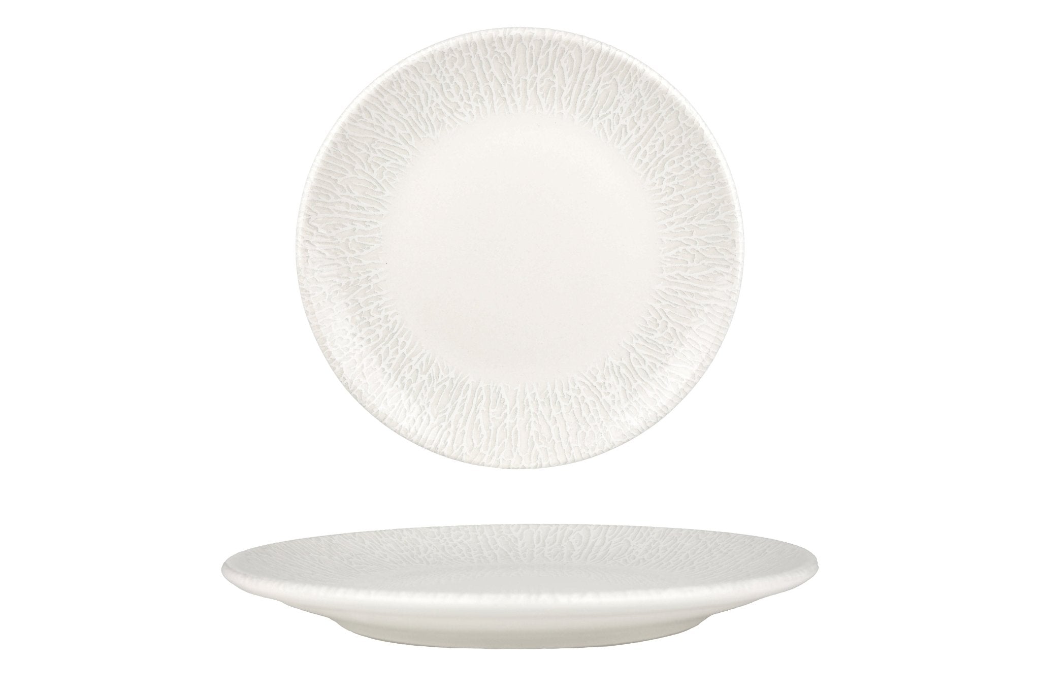 Premium Radix 10-Inch Dinner Plates Set of 6 - 25cm Porcelain Plates for Everyday Dining, Entertaining & Restaurant Use - Dishwasher & Microwave Safe