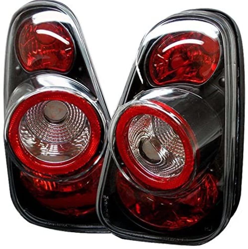 Spyder Auto 5006240 Euro Style LED Tail Lights - Black/Clear Smoke Lens - Compatible with BMW 3 Series E46 - Enhances Rear Visibility & Style for Night Driving