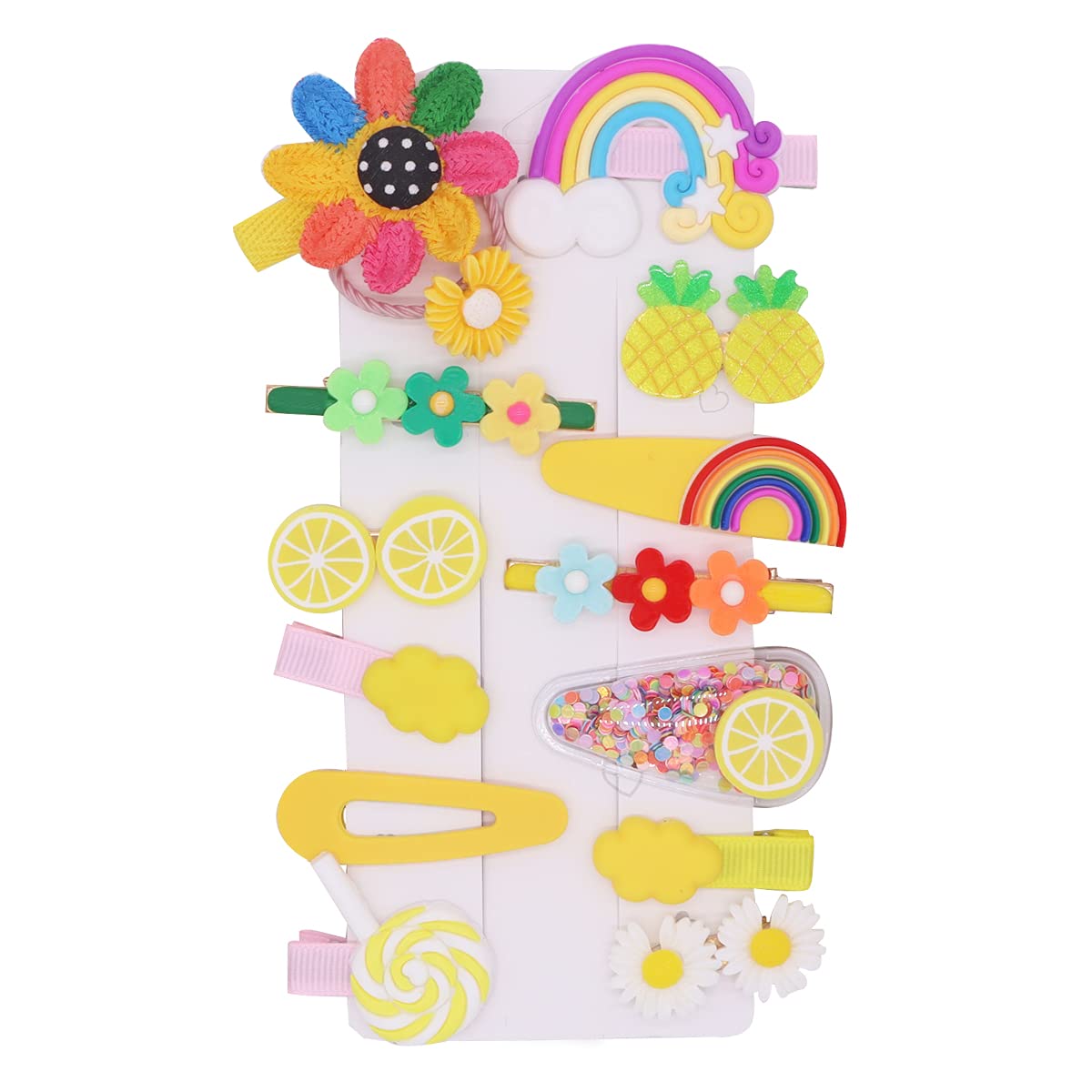 **Shiny Cartoon Pineapple Hair Clips for Baby & Toddler Girls - Cute Hair Barrettes & Pins for Infants & Kids - Perfect for Parties, Photos & Daily Hair Accessories**