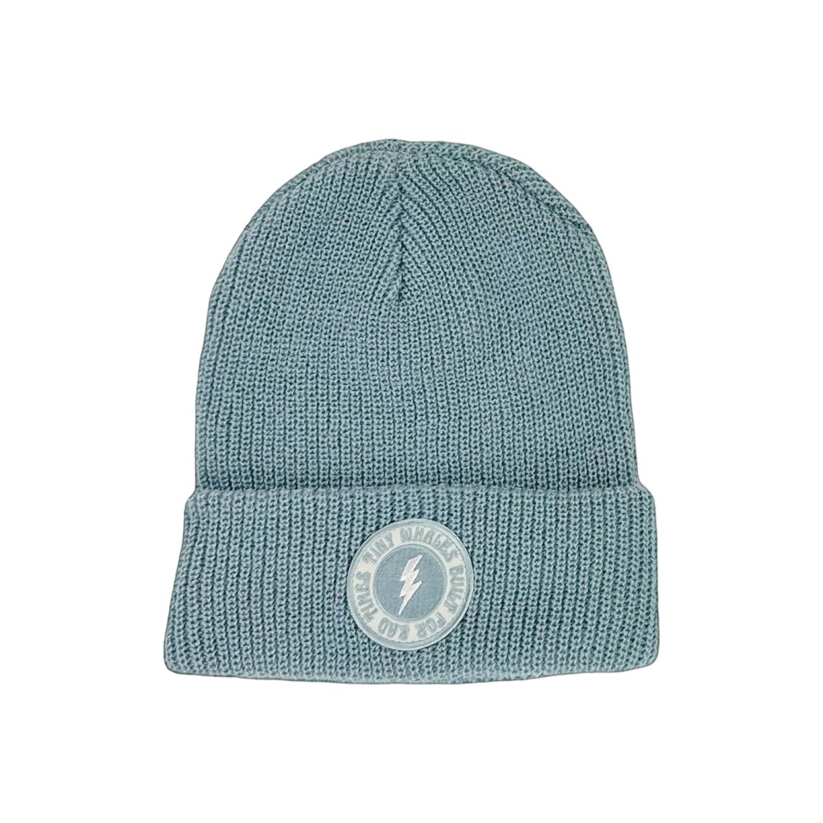 Tiny Whales Ribbed Beanie for Women & Men - Soft Stretchy Winter Knit Hat - Warm Fleece Lined Skull Cap for Outdoor Activities, Running, Skiing, Hiking