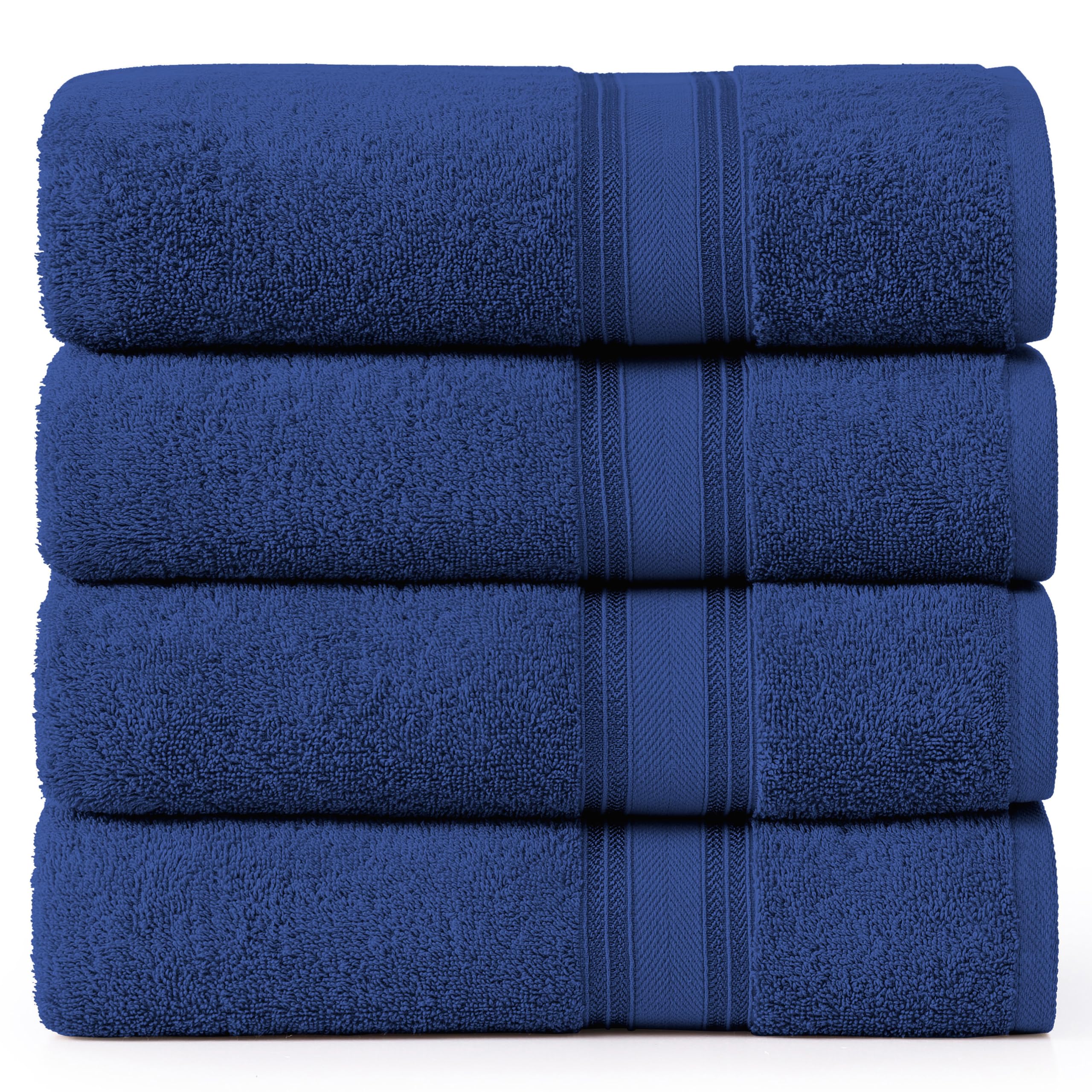 **LANE LINEN Extra Large Bath Towels Set of 4 - 100% Cotton Quick Dry Bath Sheets, 35
