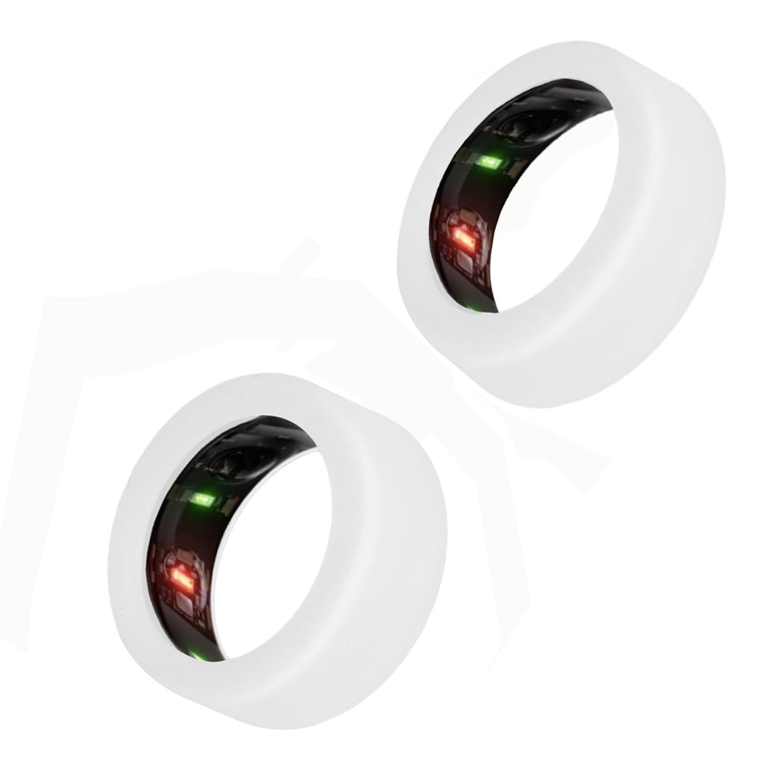 Booge 2 Pack Silicone Ring Protector for Oura Ring Gen 3 - Elastic Case Cover for Workouts & Daily Wear (Transparent, Size M Fits 11-13) - Perfect for Gym, Running & Active Lifestyle