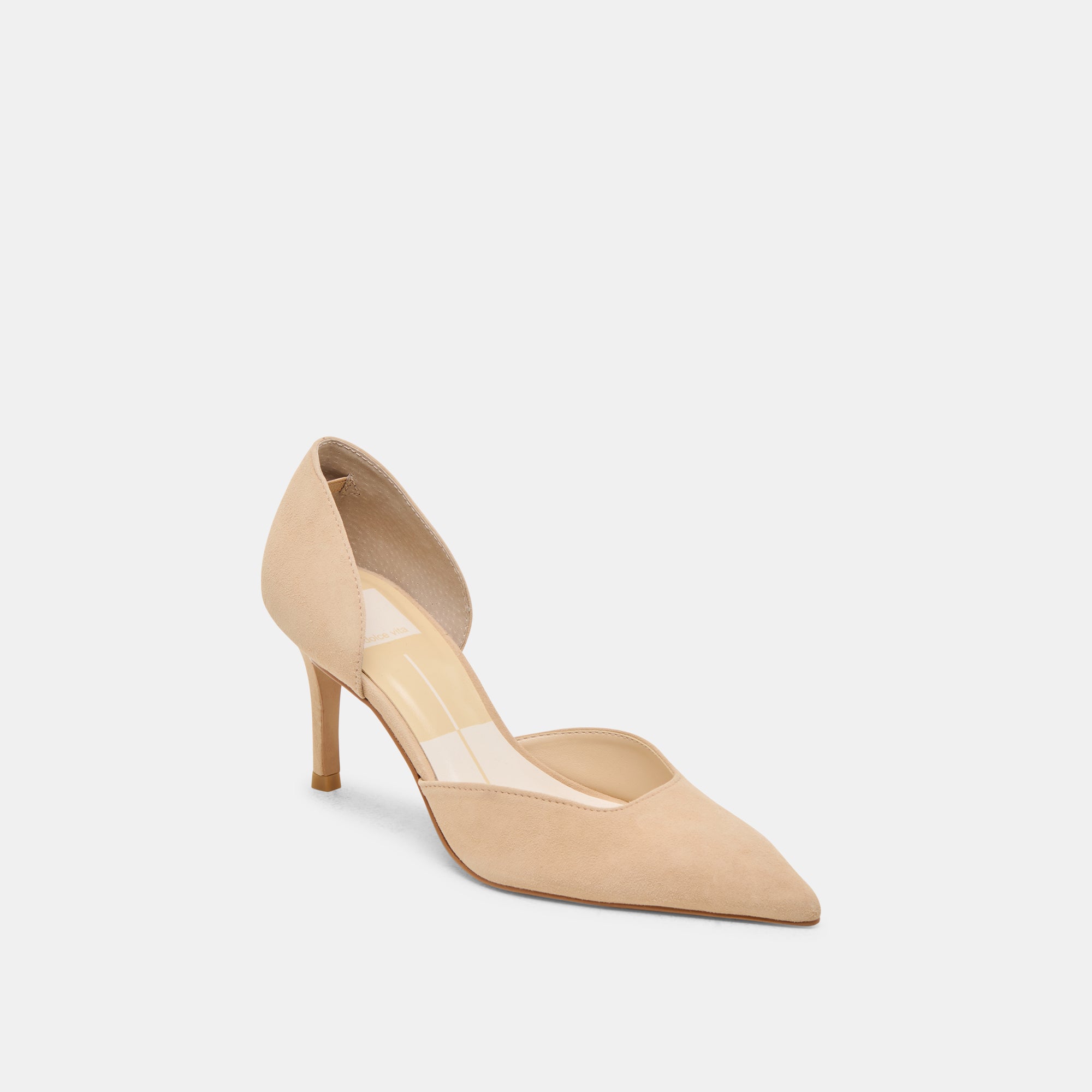 ELOY Women's Tan Suede High Heels - Stylish & Comfortable Dress Shoes for Parties, Weddings & Office Wear