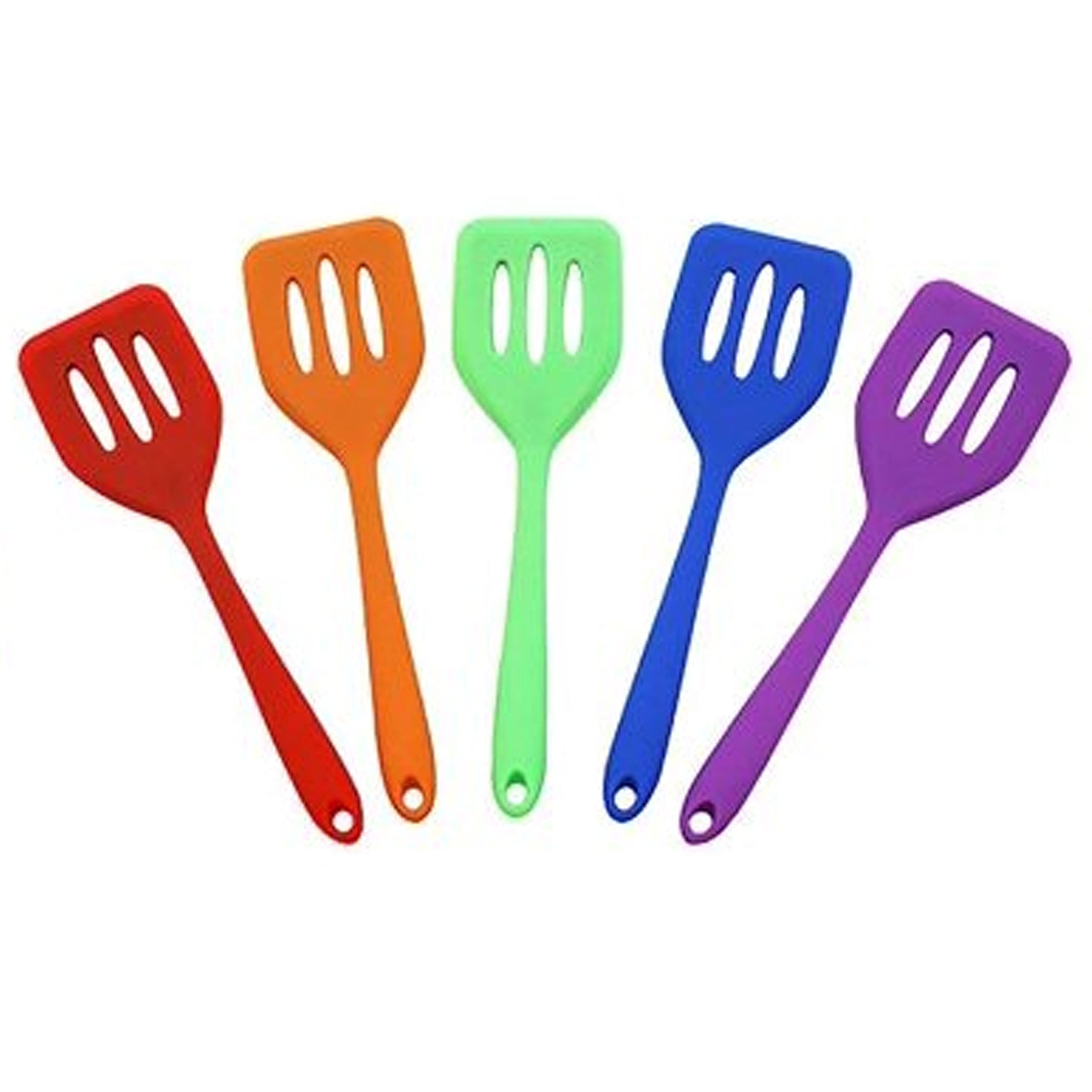 4-Piece Silicone Kitchen Spatula Set - Heat-Resistant, Non-Stick Turner for Pancakes, Eggs & Cooking - Perfect for Flipping, Serving & Baking (Ideal for Home Chefs & Professional Kitchens)
