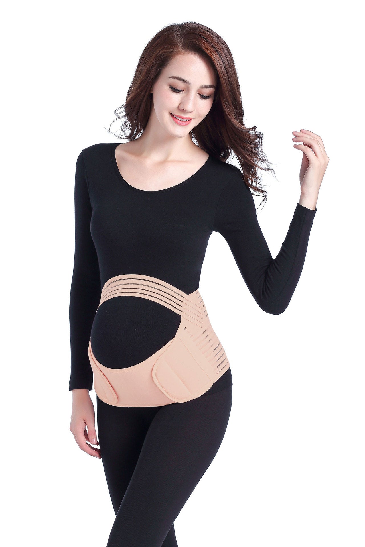 Maternity Adjustable Belly Support Belt for Pregnant Women - Comfortable Pregnancy Waistband for Back Pain Relief, Postpartum Recovery & Daily Wear