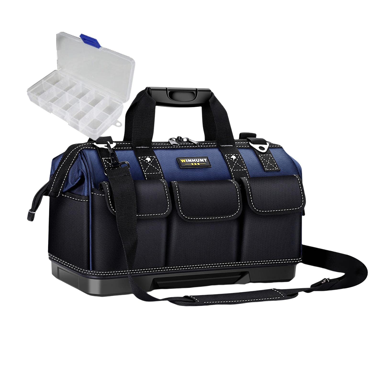 Colcolo Multi-Pocket Electrician Tool Bag - 16in Durable Deep Blue Tool Organizer for Electricians, Technicians & Computer Repair - Perfect for Work, Home & On-the-Go Repairs