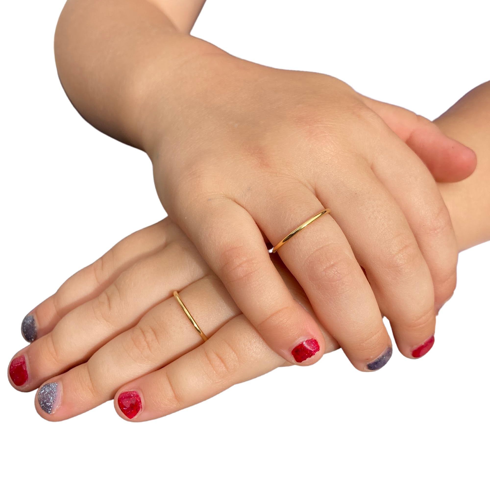 14K Gold Baby Stacking Rings - Keepsake Jewelry for Baby Girls & Boys - Perfect Baptism & Christening Gift (Size 0) - Ideal for First Birthday, Baby Shower & Milestone Celebrations