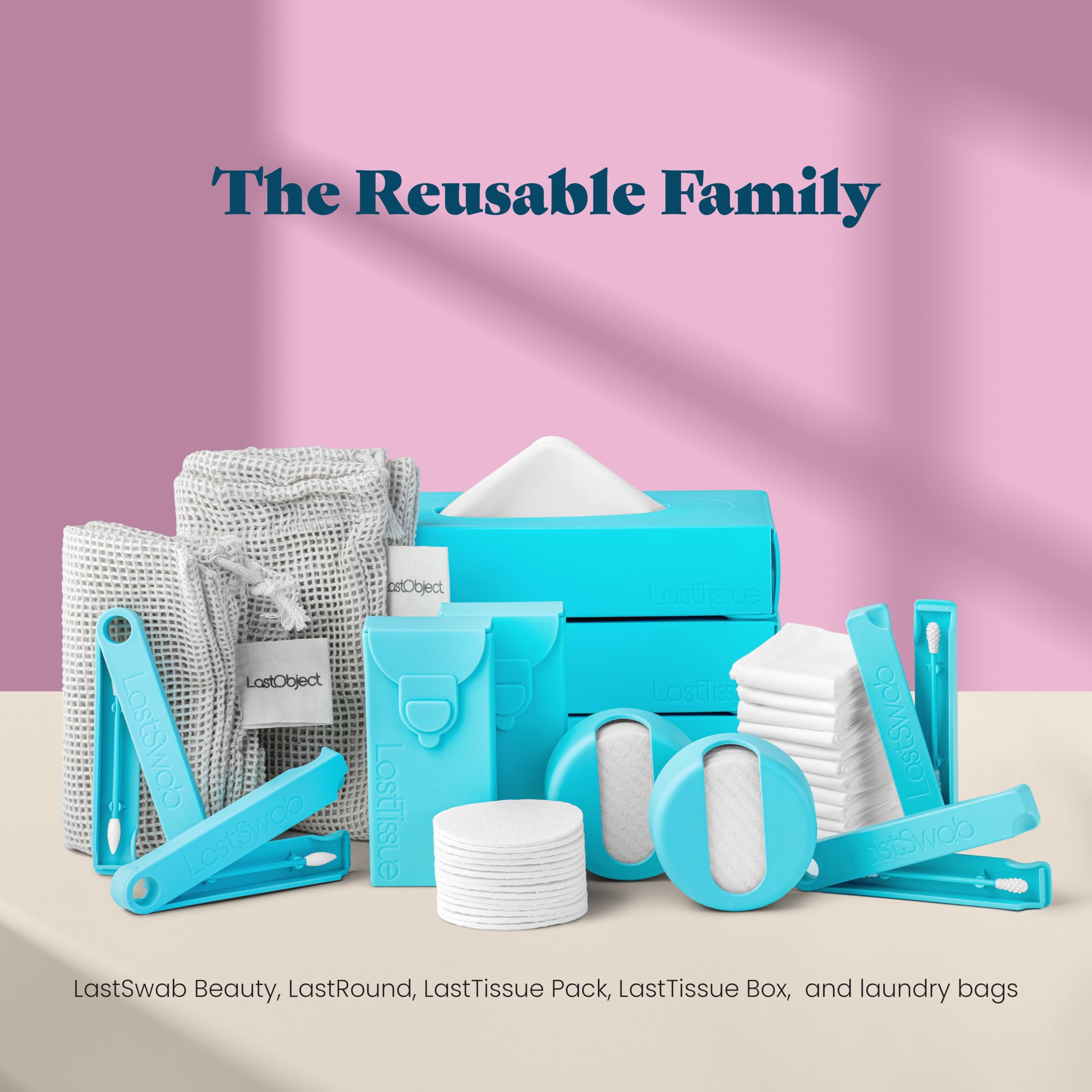 LastSwab® Reusable Cotton Swabs for Ear Cleaning - Eco-Friendly Alternative to Disposable Q-Tips - Washable & Hygienic - Includes Travel Case (Blue) - Perfect for Travel, Home & On-the-Go Hygiene