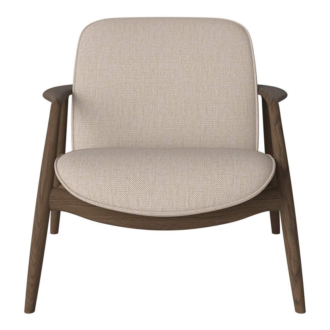 Bowie Lounge Chair - Modern Accent Chair for Living Room, Bedroom & Office - Comfortable Upholstered Armchair with Wooden Legs - Perfect for Relaxing, Reading & Lounging