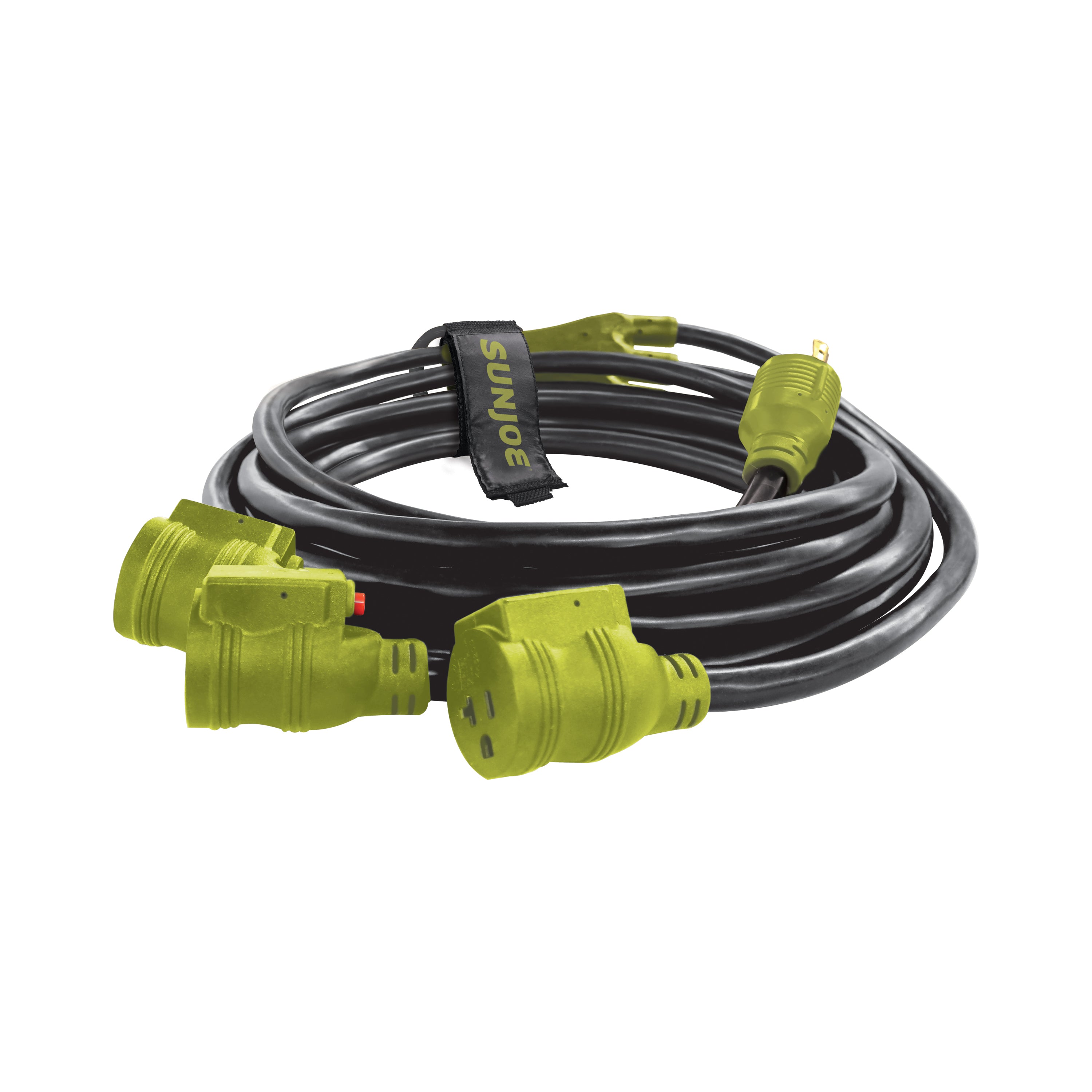 Sun Joe SJG EXT2510 3-Way Generator Power Cord - 25ft Heavy Duty 10/3 Gauge Extension Cord (3750W) for Home Backup, RV Camping & Outdoor Power Supply