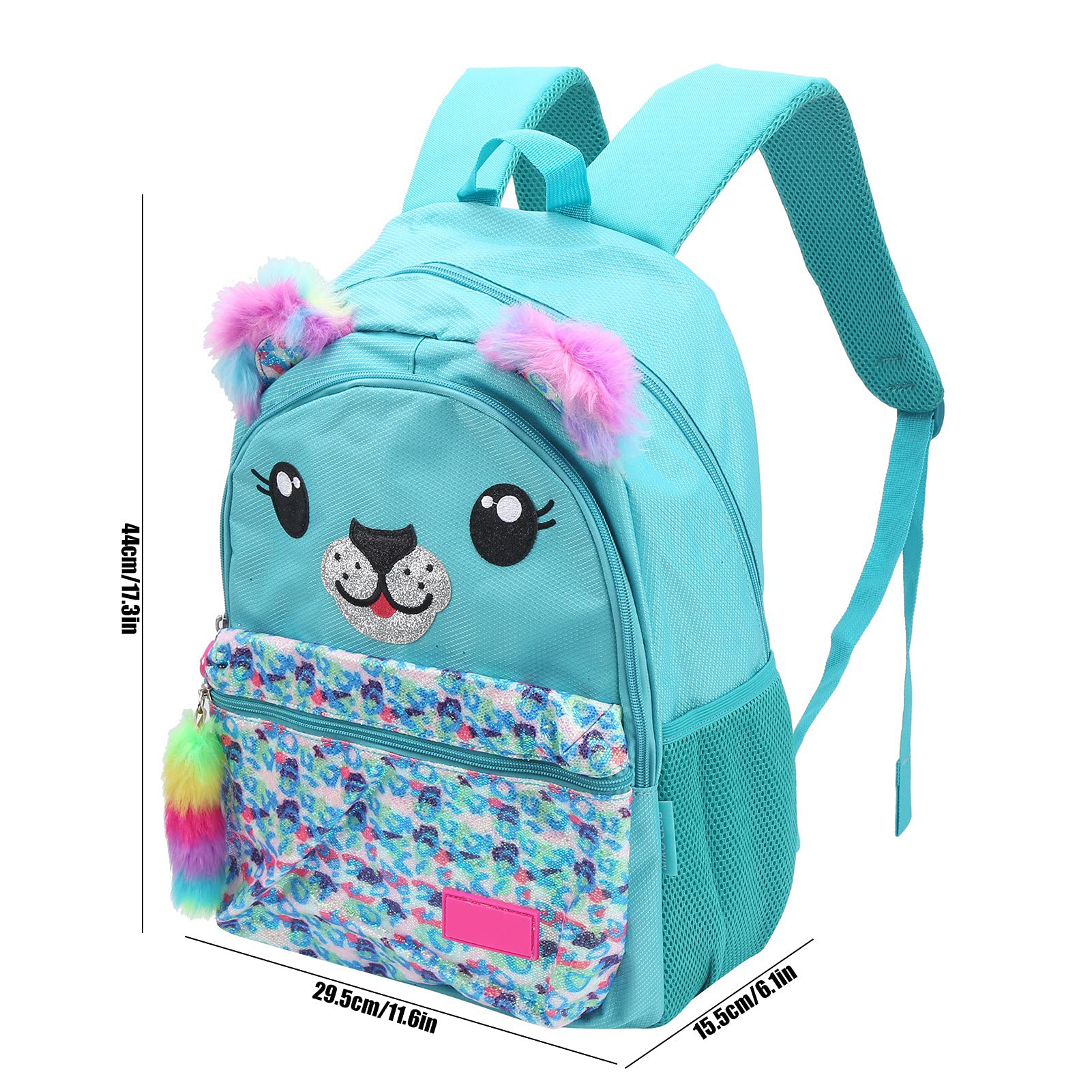 Durable School Backpack with Adjustable Straps & Elastic Design - Lightweight Laptop Backpack for Students & Travel (Blue-Green) | Perfect for College, Work Commute & Outdoor Adventures
