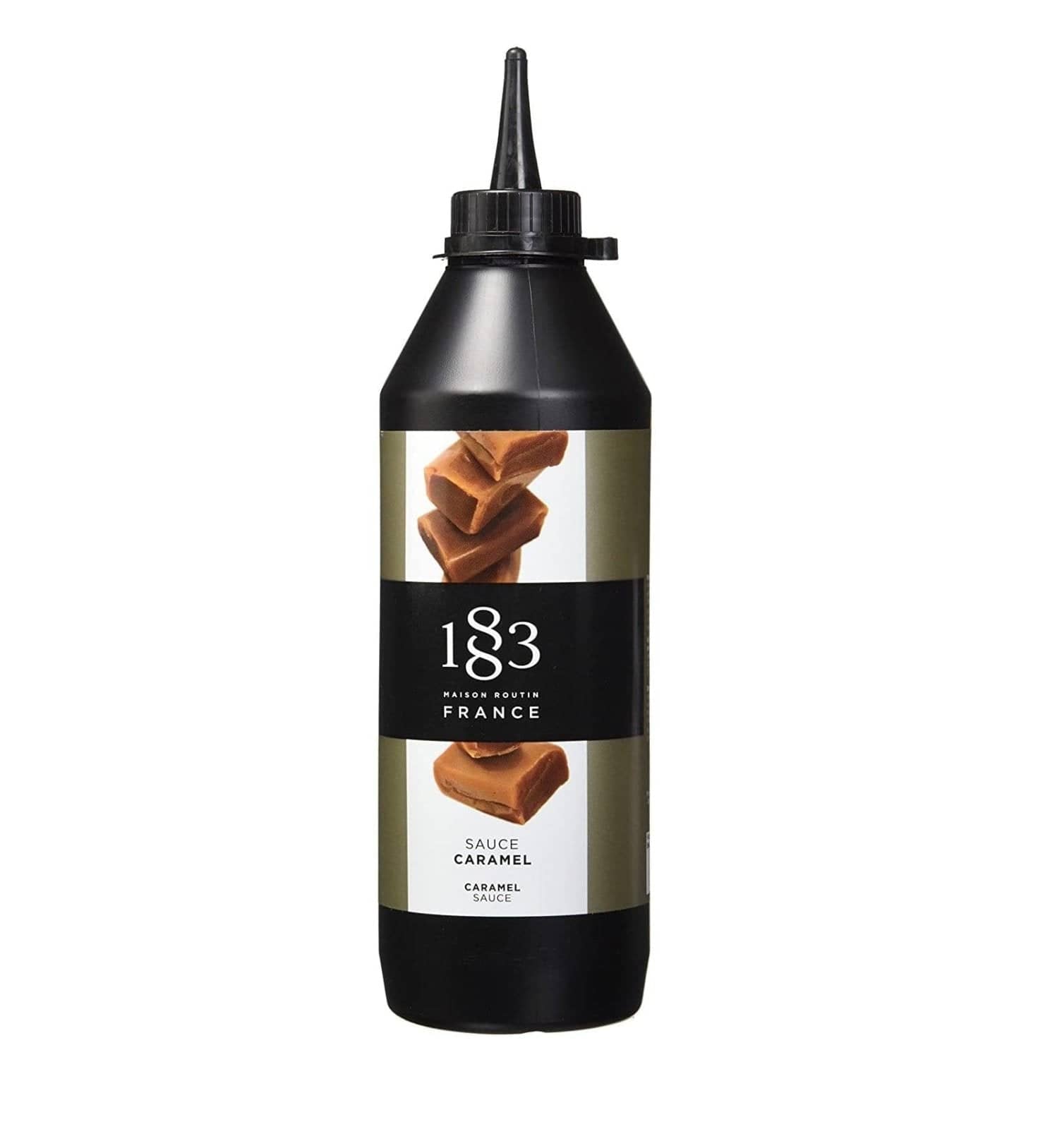 1883 Caramel Topping Sauce - Premium Dessert Syrup for Ice Cream, Coffee & Pancakes (500mL Glass Bottle) - Perfect for Baking, Cocktails & Gift Giving