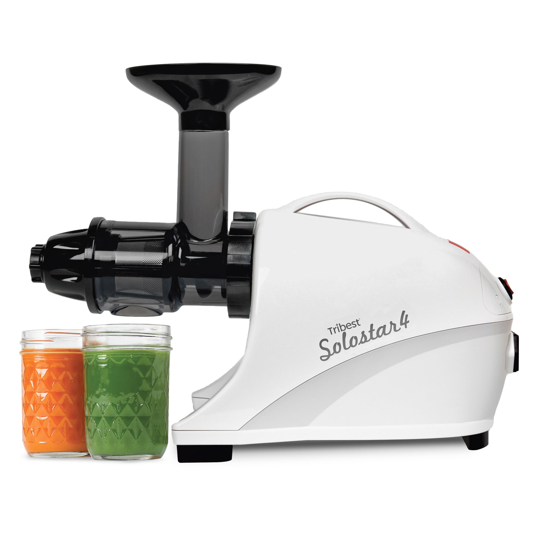 Solostar® 4 Horizontal Slow Masticating Juicer - Cold Press Juicer for Fruits & Vegetables - Quiet & Efficient Juice Extractor for Home, Gym & Healthy Lifestyle